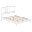 Quincy Queen Wood Low Profile Platform Bed in White