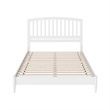 Quincy Queen Wood Low Profile Platform Bed in White