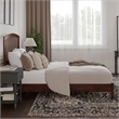 Quincy Queen Wood Low Profile Platform Bed in Walnut