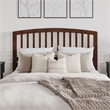 Quincy Queen Wood Low Profile Platform Bed in Walnut