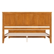 Naples King Low Profile Platform Bed with Matching Footboard in Light Toffee