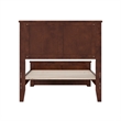Charlotte Twin XL Low Profile Platform Bed with Matching Footboard in Walnut