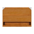Northfield Queen Solid Wood Murphy Bed Chest with Mattress in Light Toffee