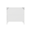 Santa Fe Twin Wood Murphy Bed Chest with Mattress & Built-in Charger in White