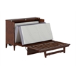 Santa Fe Full Wood Murphy Bed Chest with Mattress & Built-in Charger in Walnut