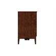 Santa Fe Full Wood Murphy Bed Chest with Mattress & Built-in Charger in Walnut