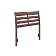 Savannah Twin Wood Headboard in Walnut
