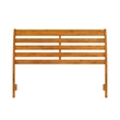Savannah Queen Wood Headboard in Light Toffee