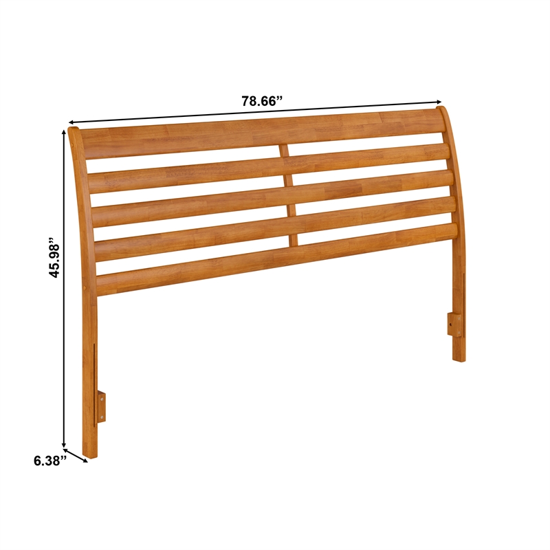 Savannah King Wood Headboard in Light Toffee