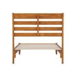 Savannah Twin Wood Low Profile Platform Bed in Light Toffee