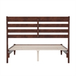 Savannah Full Wood Low Profile Platform Bed in Walnut