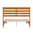 Savannah Full Wood Low Profile Platform Bed in Light Toffee