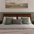 Savannah King Wood Low Profile Platform Bed in Walnut