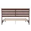 Savannah King Wood Low Profile Platform Bed in Walnut
