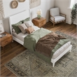 Pasadena Twin XL Solid Wood Low Profile Platform Bed in White