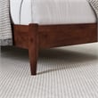 Pasadena Twin XL Solid Wood Low Profile Platform Bed in Walnut