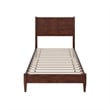 Pasadena Twin XL Solid Wood Low Profile Platform Bed in Walnut