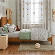 Pasadena Twin Solid Wood Low Profile Platform Bed in Light Toffee