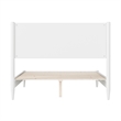 AFI Pasadena Full Solid Wood Low Profile Platform Bed in White