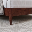 AFI Pasadena Full Solid Wood Low Profile Platform Bed in Walnut