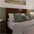 Pasadena Queen Solid Wood Low Profile Platform Bed in Walnut