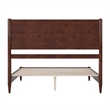 Pasadena Queen Solid Wood Low Profile Platform Bed in Walnut