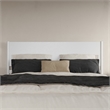 AFI Pasadena King Solid Wood Low Profile Platform Bed in White