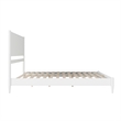 AFI Pasadena King Solid Wood Low Profile Platform Bed in White