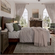 AFI Pasadena King Solid Wood Low Profile Platform Bed in Walnut