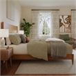 Pasadena King Solid Wood Low Profile Platform Bed in Light Toffee