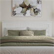 Nantucket King Wood Platform Bed with Matching Footboard and Drawers in White