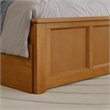 Madison Platform Bed with Matching Footboard & Trundle in Light Toffee