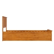 Madison Platform Bed with Matching Footboard & Trundle in Light Toffee