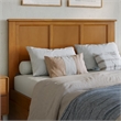 Madison Full Platform Bed with Matching Footboard & Full Trundle in Light Toffee