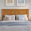Madison Full Platform Bed with Matching Footboard and Drawers in Light Toffee