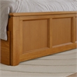Madison Full Platform Bed with Matching Footboard and Drawers in Light Toffee