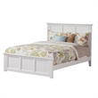 Madison King Low Profile Platform Bed with Matching Footboard in White