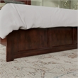 Madison King Low Profile Platform Bed with Matching Footboard in Walnut