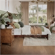Madison King Low Profile Platform Bed with Matching Footboard in Walnut