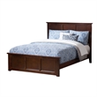 Madison King Low Profile Platform Bed with Matching Footboard in Walnut