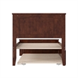 Nantucket Twin XL Platform Bed with Matching Footboard and TXL Trundle in Walnut