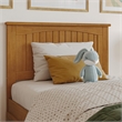 Nantucket Twin Platform Bed with Matching Footboard and Drawers in Light Toffee