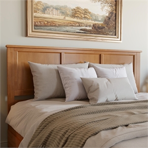 Madison King Platform Bed with Matching Footboard and Drawers in Light Toffee