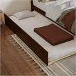 Nantucket Full Platform Bed with Matching Footboard and Twin Trundle in Walnut