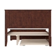 Nantucket Full Platform Bed with Matching Footboard and Twin Trundle in Walnut