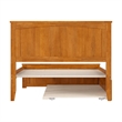 Nantucket Full Platform Bed w/Matching Footboard & Twin Trundle in Light Toffee