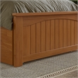 Nantucket Full Platform Bed w/Matching Footboard & Full Trundle in Light Toffee