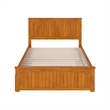 Nantucket Full Platform Bed w/Matching Footboard & Full Trundle in Light Toffee
