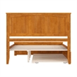 Nantucket Queen Platform Bed w/Matching Footboard & TXL Trundle in Light Toffee