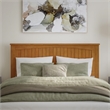 Nantucket Queen Platform Bed with Matching Footboard and Drawers in Light Toffee